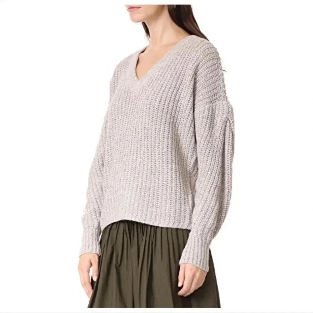 MADEWELL Pleat-Sleeve Pullover Sweater Size XS